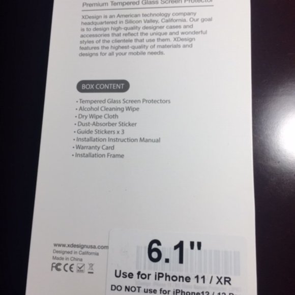 XDESIGN IPHONE TEMPERED GLASS SCREEN PROTECTOR - Picture 1 of 4